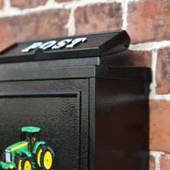 Black & Green "Oxford" Tractor Wall Mounted Post Box 13 Black & Green "Oxford" Tractor Wall Mounted Post Box -House Sign Discount Store dsc 7184