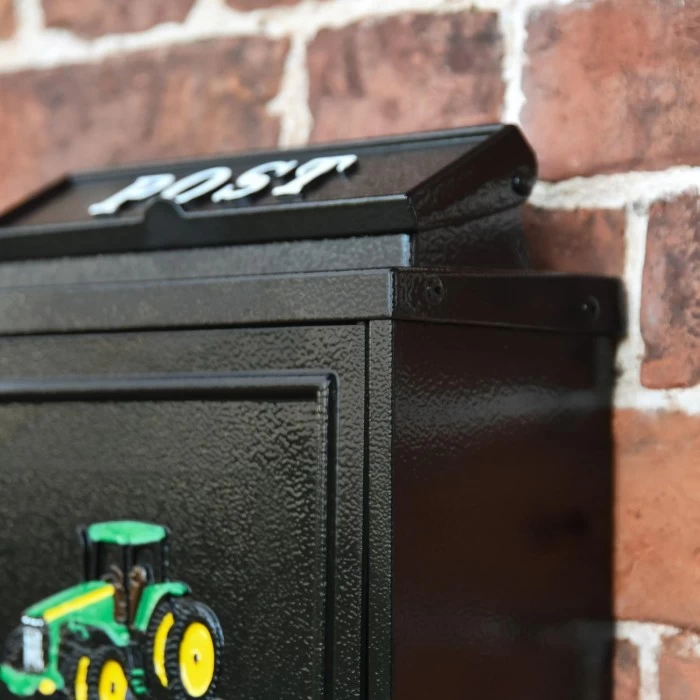 Black & Green "Oxford" Tractor Wall Mounted Post Box 6 Black & Green "Oxford" Tractor Wall Mounted Post Box - Image 4