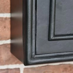 Black & Gold "Goldney" King George Curved Roof Post Box -House Sign Discount Store dsc 9511 copy