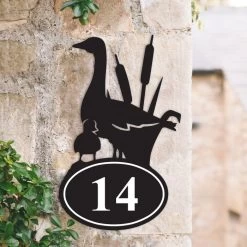 Duck Iron House Number Sign -House Sign Discount Store duck iron house number sign