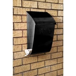 “Evening Hush” Black Berkley Post Box -House Sign Discount Store evening hush black berkley post box