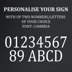 Circular Leaf House Number Sign 13 Circular Leaf House Number Sign -House Sign Discount Store font 2 numbers letters 1