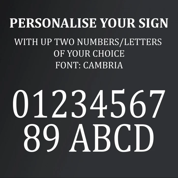 Circular Leaf House Number Sign 8 Circular Leaf House Number Sign - Image 6