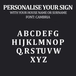 Puffin Iron Oval House Name Sign -House Sign Discount Store font 12