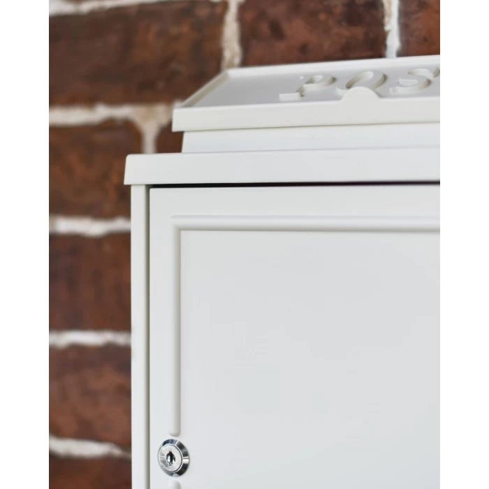 French Cream "Oxford" Wall Mounted Post Box With Lock 8 French Cream "Oxford" Wall Mounted Post Box With Lock - Image 6