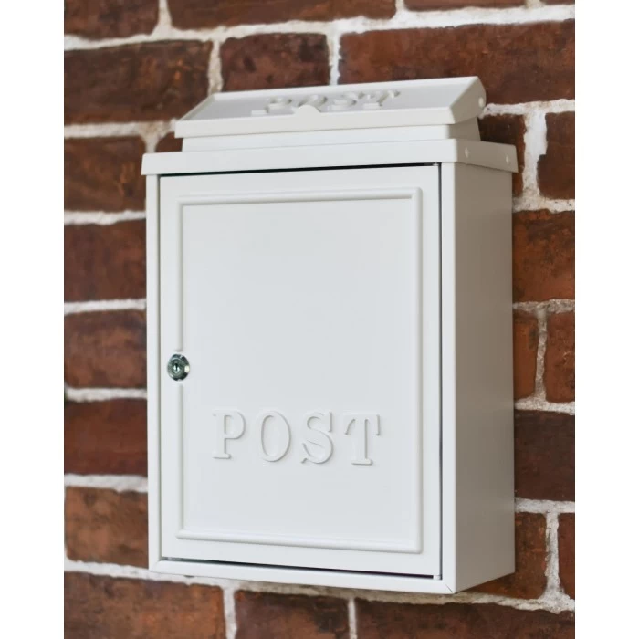 French Cream "Oxford" Wall Mounted Post Box With Lock 11 French Cream "Oxford" Wall Mounted Post Box With Lock - Image 9