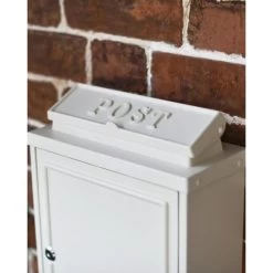 French Cream "Oxford" Wall Mounted Post Box With Lock 14 French Cream "Oxford" Wall Mounted Post Box With Lock -House Sign Discount Store french cream oxford wall mounted post box 7