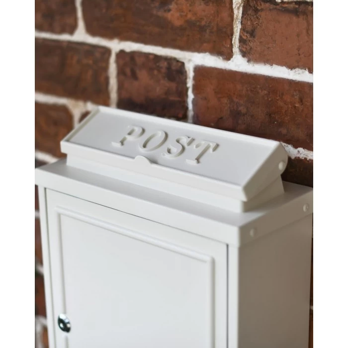 French Cream "Oxford" Wall Mounted Post Box With Lock 6 French Cream "Oxford" Wall Mounted Post Box With Lock - Image 4