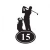 Golfer Iron House Number Sign -House Sign Discount Store golfer iron house number sign 5