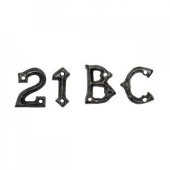 1 ¾ Inch Iron Gothic Letters & Numerals
