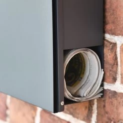 Granite Grey "Staggered" Wall Mounted Post Box & Newspaper Holder 11 Granite Grey "Staggered" Wall Mounted Post Box & Newspaper Holder -House Sign Discount Store granite grey staggered wall mounted post box newspaper holder 2