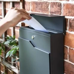 Granite Grey "Staggered" Wall Mounted Post Box & Newspaper Holder 9 Granite Grey "Staggered" Wall Mounted Post Box & Newspaper Holder -House Sign Discount Store granite grey staggered wall mounted post box newspaper holder 3