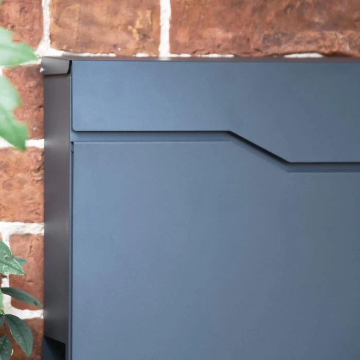 Granite Grey "Staggered" Wall Mounted Post Box & Newspaper Holder 7 Granite Grey "Staggered" Wall Mounted Post Box & Newspaper Holder - Image 5