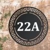 Circular Greek Iron House Number Sign -House Sign Discount Store greek house number sign 7