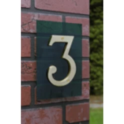 Suspended House Numbers Doubles -House Sign Discount Store green tint suspended 0000049324 3 1
