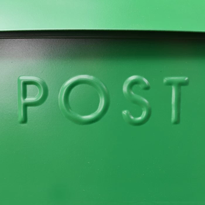 Green Contemporary Post Box With Lock 8 Green Contemporary Post Box With Lock - Image 6