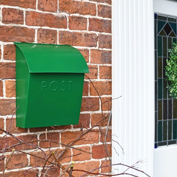 Green Contemporary Post Box With Lock 7 Green Contemporary Post Box With Lock - Image 5