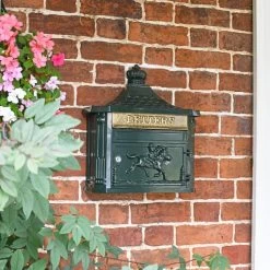 Green "Odell" Wall Mounted Post Box 21 Green "Odell" Wall Mounted Post Box -House Sign Discount Store green odell wall mounted post box 1