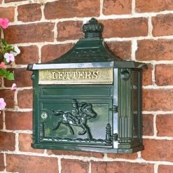 Green "Odell" Wall Mounted Post Box 18 Green "Odell" Wall Mounted Post Box -House Sign Discount Store green odell wall mounted post box 10