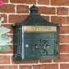 Green "Odell" Wall Mounted Post Box -House Sign Discount Store green odell wall mounted post box 2 1