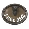 House Sign - Greyhound - I Live Here -House Sign Discount Store greyhound 1 2