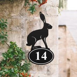 Hare Iron House Number Sign 11 Hare Iron House Number Sign -House Sign Discount Store hare house number sign