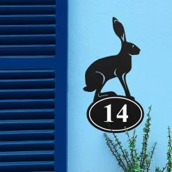 Hare Iron House Number Sign 10 Hare Iron House Number Sign -House Sign Discount Store hare house number sign 2