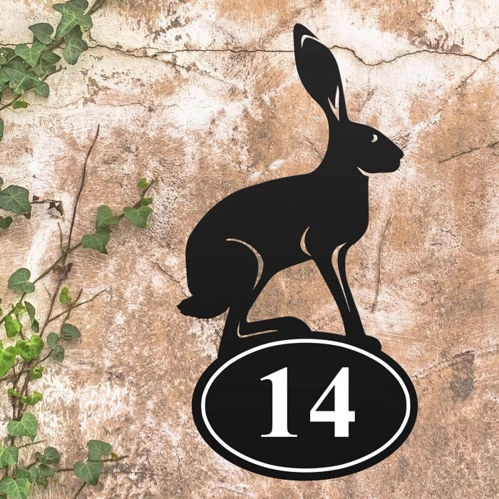 Hare Iron House Number Sign 5 Hare Iron House Number Sign - Image 3