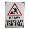 "Heavy Umbrellas For Sale" Sign -House Sign Discount Store heavy umbrellas for sale sign 1