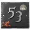 "Helmsford House" Hedgehog Slate House Number Sign -House Sign Discount Store hedghog slate sign 1