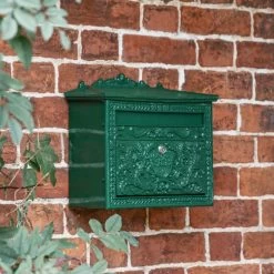 "Horncastle Abbey" Green Wall Mounted Post Box -House Sign Discount Store horncastle abbey green wall mounted post box 4
