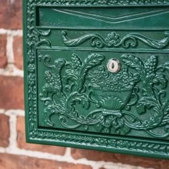 "Horncastle Abbey" Green Wall Mounted Post Box -House Sign Discount Store horncastle abbey green wall mounted post box 6