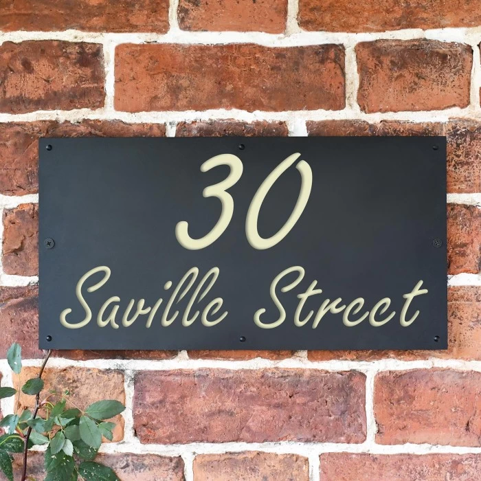 Cream "Saville" House Sign