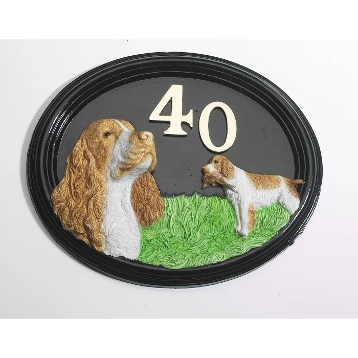 House Sign - Hand Painted - Spaniel - House Sign 3 House Sign - Hand Painted - Spaniel - House Sign