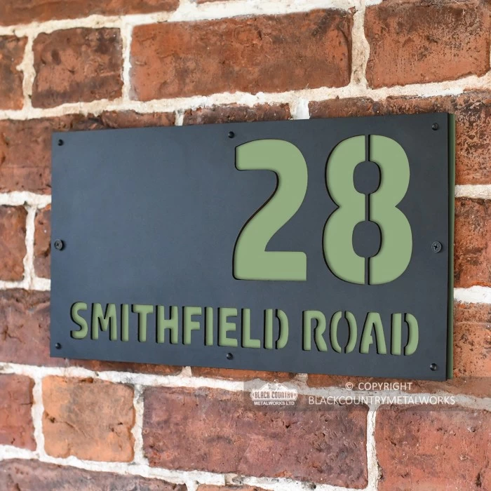 Pale Green "Smithfield" House Sign - Image 2
