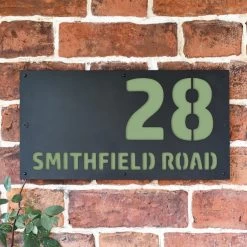 Pale Green "Smithfield" House Sign