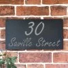Light Grey "Saville" House Sign 2 Light Grey "Saville" House Sign -House Sign Discount Store house sign light grey ral 9022 freestyle script 1 2