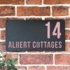 Light Pink "Albert" House Sign -House Sign Discount Store house sign light pink ral 3015 bebas neue 1 2