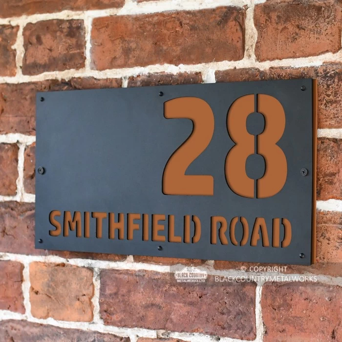 Orange Brown "Smithfield" House Sign 4 Orange Brown "Smithfield" House Sign - Image 2