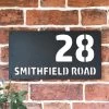 White "Smithfield" House Sign -House Sign Discount Store house sign pure white ral 9010 2
