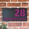 Purple "Smithfield" House Sign -House Sign Discount Store house sign purple ral 4006 2