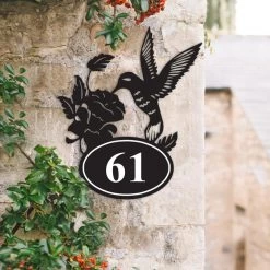 Hummingbird Iron House Number Sign 10 Hummingbird Iron House Number Sign -House Sign Discount Store hummingbird iron house number sign 2