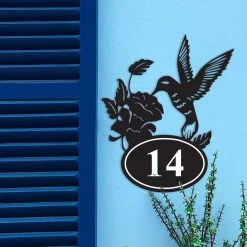 Hummingbird Iron House Number Sign 9 Hummingbird Iron House Number Sign -House Sign Discount Store hummingbird iron house number sign 3