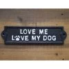 Dog Love Quirky Metal Sign -House Sign Discount Store iron dog house sign