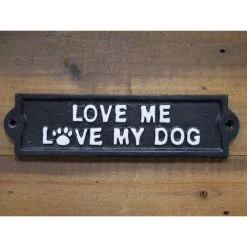 Dog Love Quirky Metal Sign