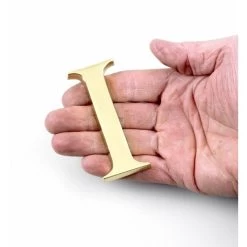 3" Polished Brass Roman Numerals - Face Fix -House Sign Discount Store jan014 2 1