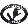 Kingfisher Iron Oval House Sign -House Sign Discount Store kingfisher iron oval house sign