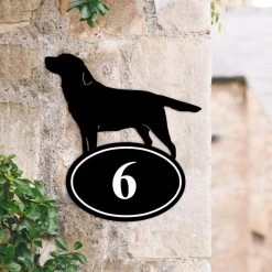 Labrador Iron House Number Sign -House Sign Discount Store labrador iron house number sign