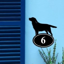 Labrador Iron House Number Sign -House Sign Discount Store labrador iron house number sign 3