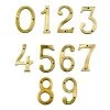 6" Numbers - Heavy Antique Big ’’N’’ Bold -House Sign Discount Store large 6 inch antique brass house numbers group
